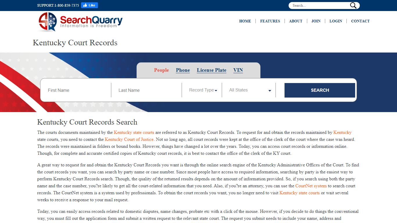 Free Kentucky Court Records | Enter a Name to View Court Records Online